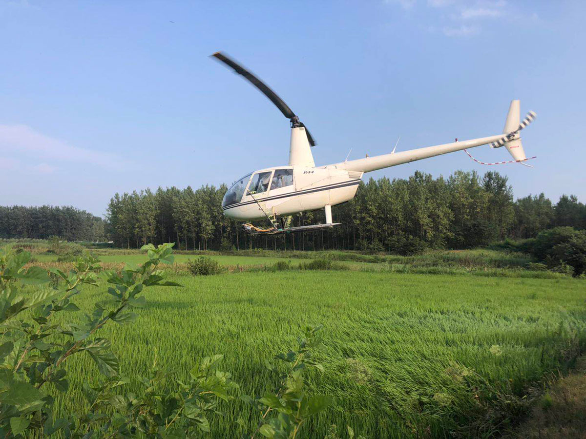 内蒙古天羽通用航空有限公司飞机防治小麦